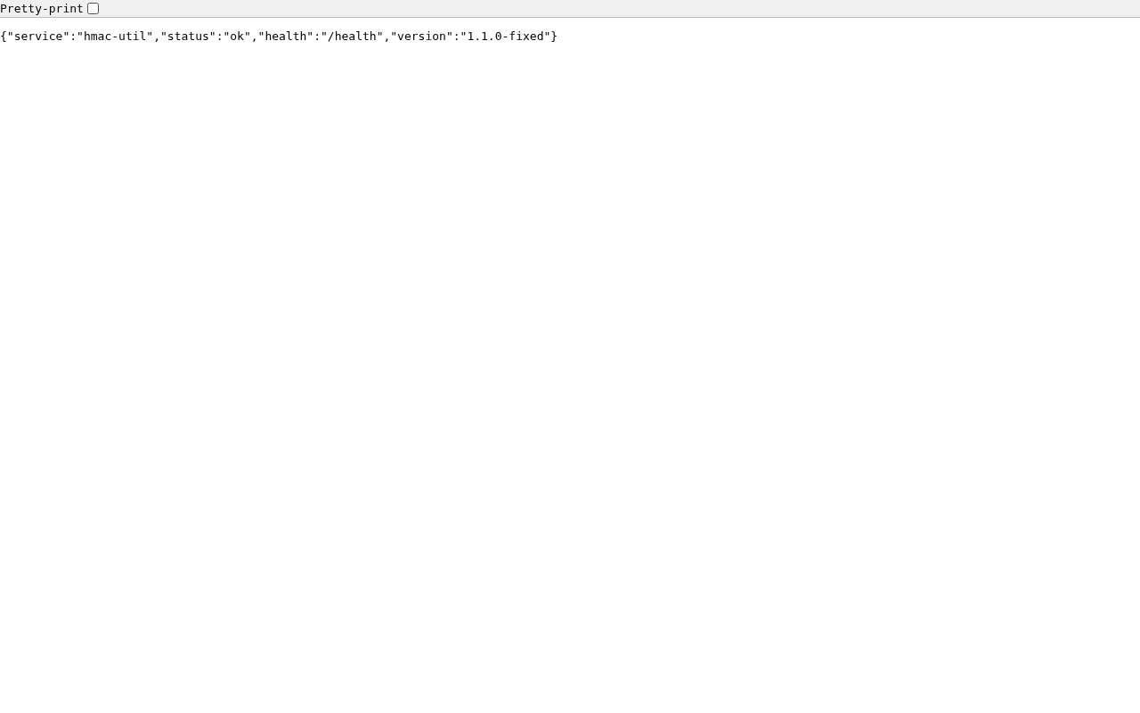 HMAC — the page as it looks right now